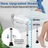Adjustable Height Folding Shower Seat Wall Mounted Bath Bench Stool Elderly Handicap Pregnant Women Stylish & Convenient Space 3