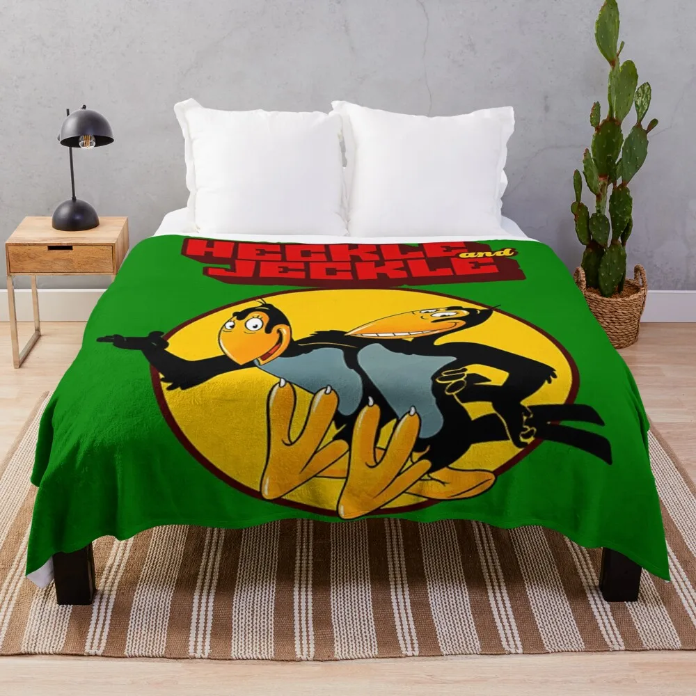 

Heckle and Jeckle Throw Blanket Blanket For Decorative Sofa Furry Blanket cosplay anime Fluffy Shaggy Blanket