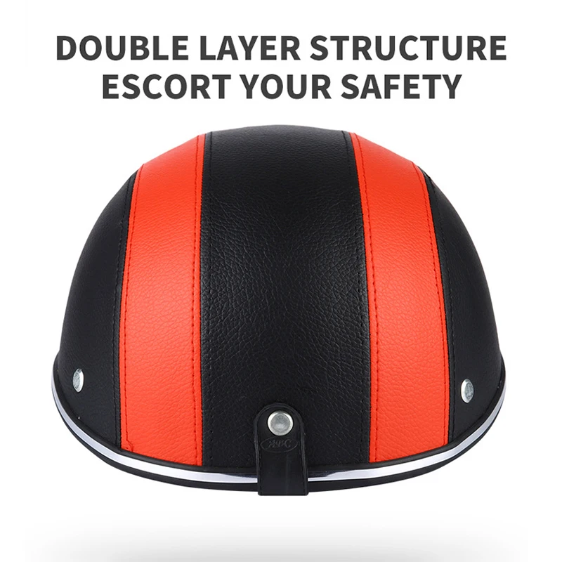 Adjustable Bicycle Safe Caps Summer Bike Hat Baseball Caps Style Cycling Helmet Adjustable Bike Half Helmet Cycling Equipment