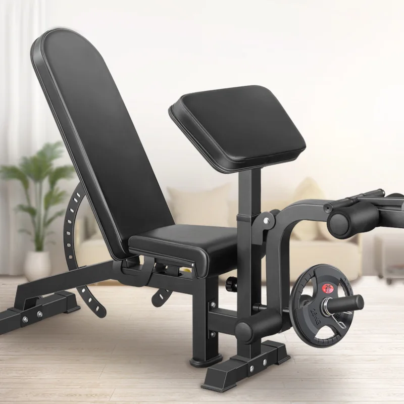Indoor Foldable and Multifunctional Weight Lifting Bench, Workout Barbell Bed, Workout Bench