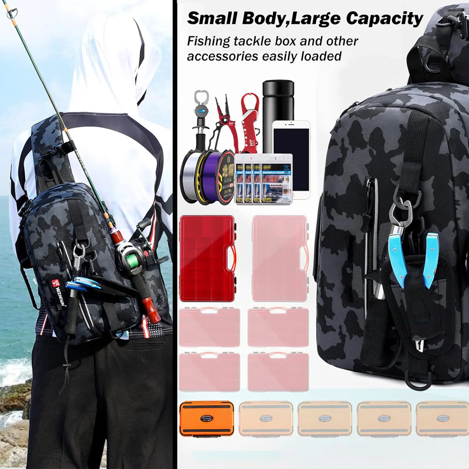 Tackle Box Backpack Multifunctional Fishing Backpack Comfortable Fish Storage Boxes Wraps For Women Men Adult
