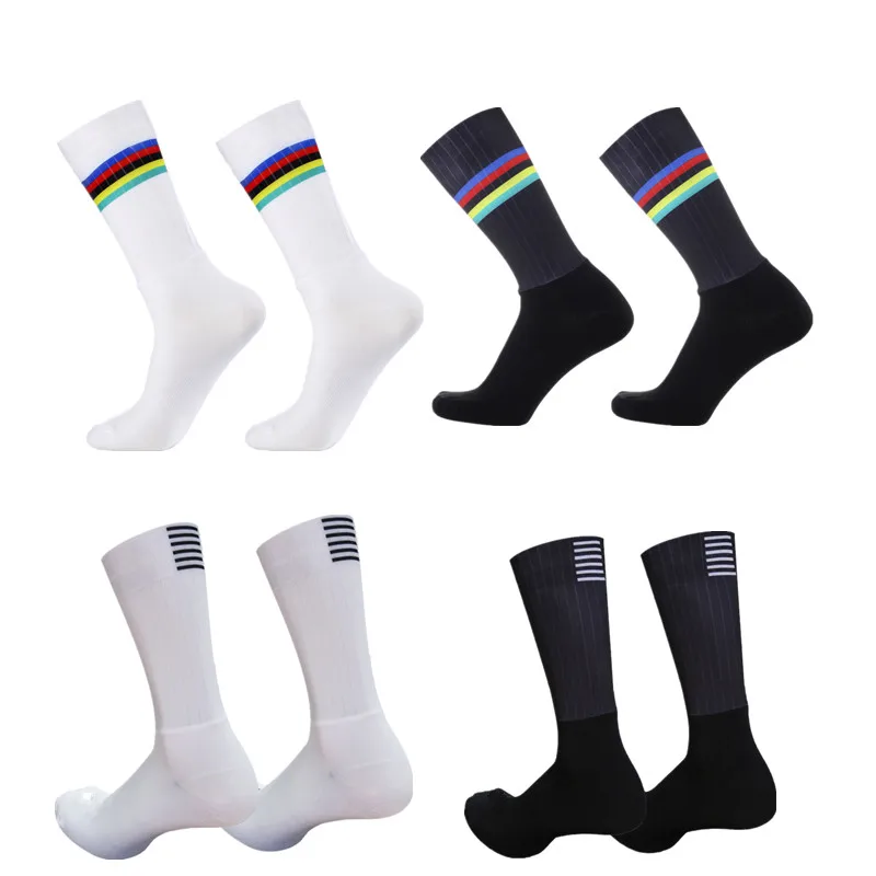 

Anti 2024 New Silicone Pro Team Aero Slip Cycling Socks Road Bike Socks Men Sport Calcetines Ciclismo