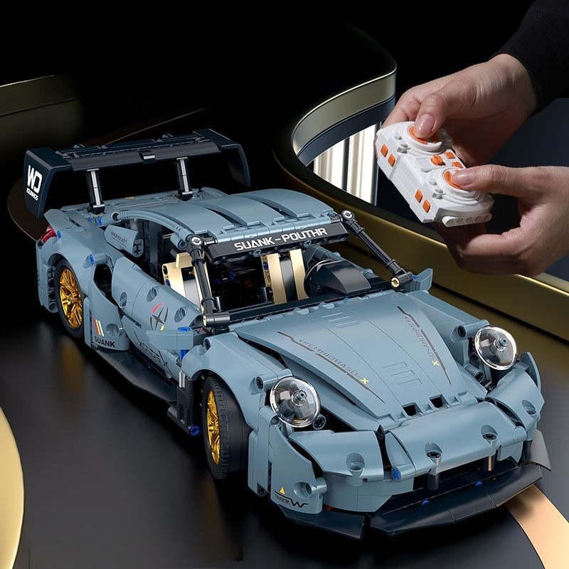 Technical Racing Sport Car Model Building Blocks technic adults 1:14 DIY Supercar Brick Puzzle Toys Kid Adult Gift（1200+granule）