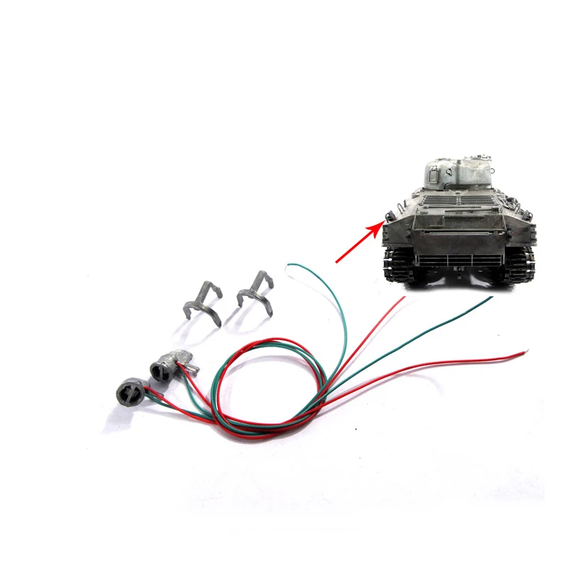 

Mato 1230 1/16 full metal USA Sherman M4A3 RC tank model spare parts Rear Lights With Guards