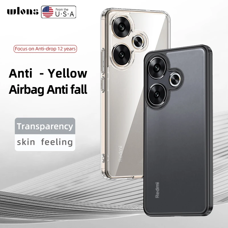 Matte Frosted & Transparent Ice Crystal Shockproof Rugged Protective Armor Case