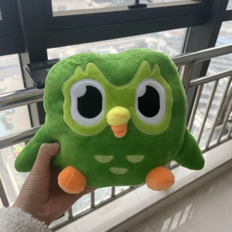 

Green Duolingo Owl Plush Toys Duo the Owl Plushie Figure Cartoon Anime Animal Stuffed Dolls Kids Birthday Christmas Peluche Gift