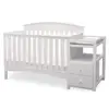 Abby Convertible Crib and Changer Bianca White 2
