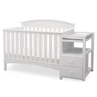 Abby Convertible Crib and Changer Bianca White 2