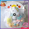 Cartoon Animal Shower Hanging Basket Cute Mesh Bag Bathroom Storage Organizer Holder for Children Baby Bath Water Toy Net Pouch 1