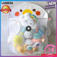 Cartoon Animal Shower Hanging Basket Cute Mesh Bag Bathroom Storage Organizer Holder for Children Baby Bath Water Toy Net Pouch 1