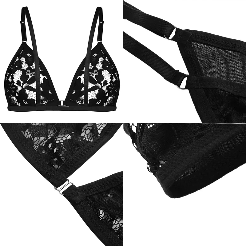 Men's Sexy Bra Seat Belt Lace Underwear BDSM Chest Strap Sex Lingerie Sissy Outfit Crop Top mens bra tops mens bodywear