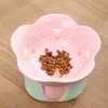 Flower Ceramic Cat Bowl Pet Food  Bowl for Cats Dogs Supplies Neck Protection 3