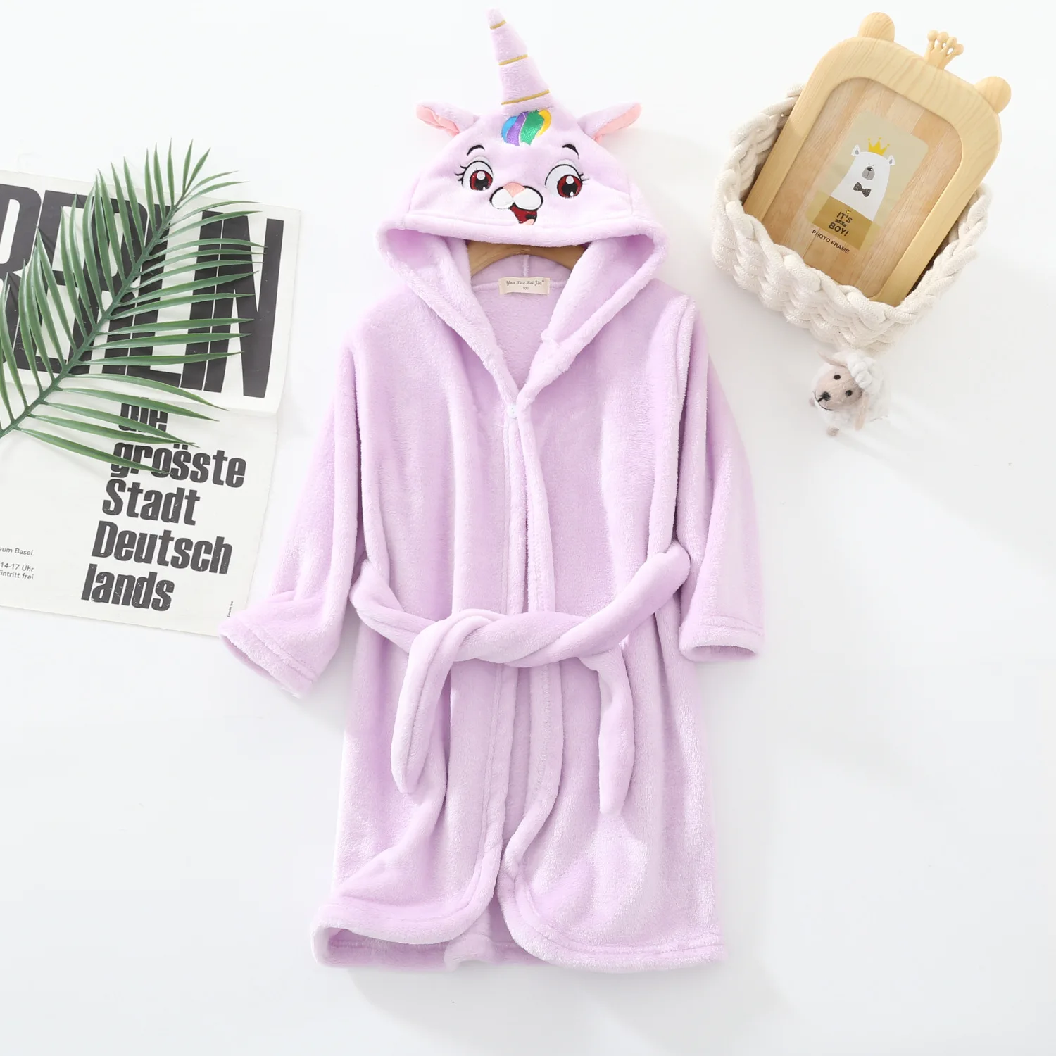 Autumn Winter Kids Clothes Boys Girls Bathrobe Baby Bath Robe Panda Robes Children's Sleepwear Pajamas for Teenager 100-150CM