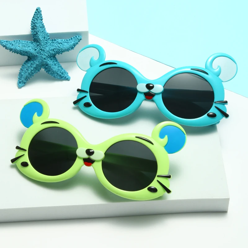 Children Cute Cartoon Personality Sunglasses UV400 Boys Outdoor Sun Protection Glasses kids sunglasses children sunglasses Kid Classic Eyewear
