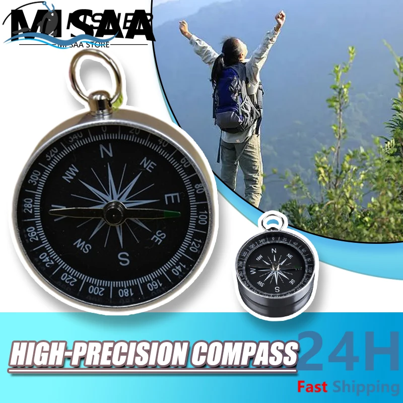 Boussole Boussole Porte-Clés Vintage Portable En Alliage De Zinc