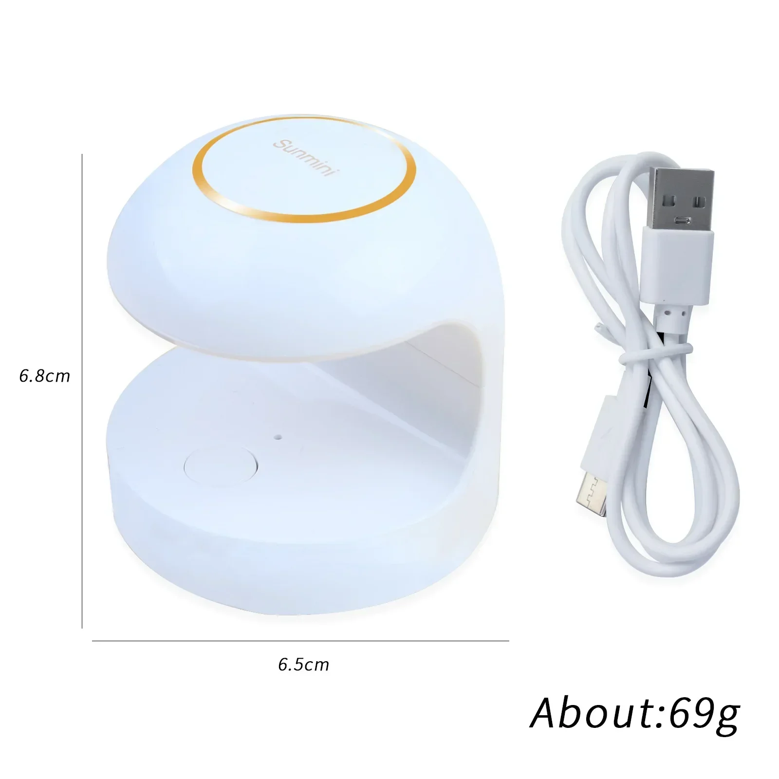 18W Nail Dryer Mini USB UV LED Lamp Nail Art White Egg Shape Design 120S Fast Drying Curing Light for Gel Polish Manicure Tools 5