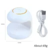18W Nail Dryer Mini USB UV LED Lamp Nail Art White Egg Shape Design 120S Fast Drying Curing Light for Gel Polish Manicure Tools 5
