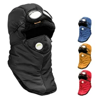 Outdoor Winter Fashion Warm Hat Men Winter Thicken Ski Hats for Women Windproof Hood Hat Cycling Cap Balaclava with Mask Goggles