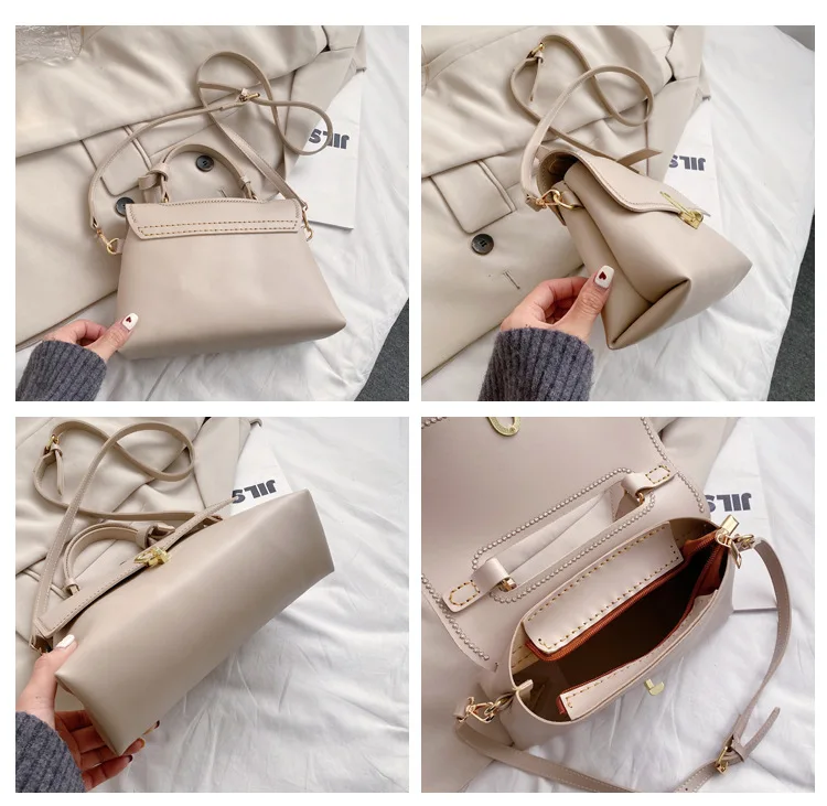 Handmade Shoulder Strap Bag Handbag Set Leather Bag Bottom Bag Cover Hardware Accessories For Women Diy Shoulder Bag