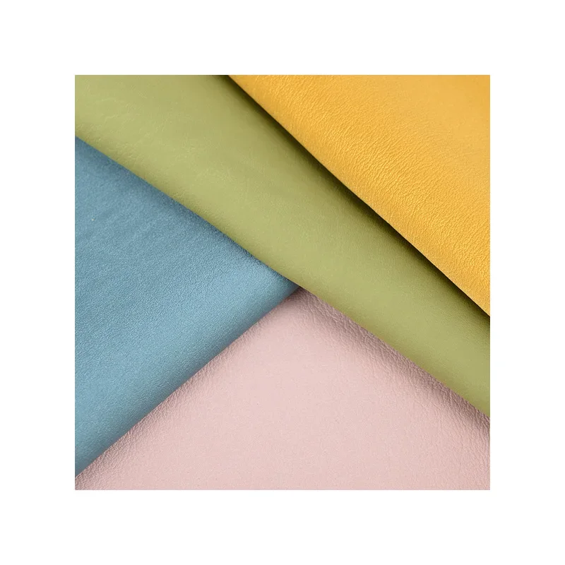 New Silk Gloss PU Leather Satin Texture 0.7mm Cotton Bottom C63 Silk Gloss Men's Women's Children's Clothing Leather PU Fabric