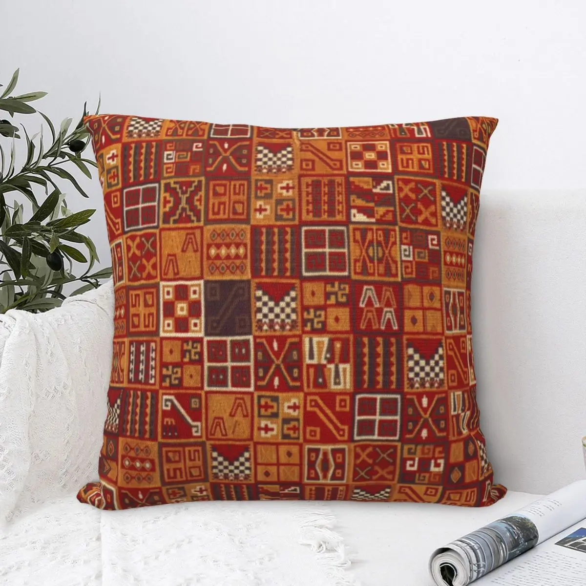 

INCA Tunic Pillowcase Pillow Case Cushion Cover Home Sofa Car Decorative Throw Pillow Pillowcases Square Anime 45*45cm
