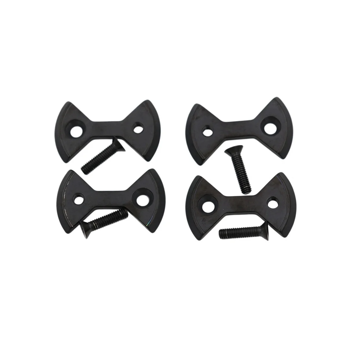 

1 Set Titanium Bike Locking Pedal Bicycle Pedal Plate Bow Tie Shape for SpeedPlay Zero Light Action Screws Bolt, 2