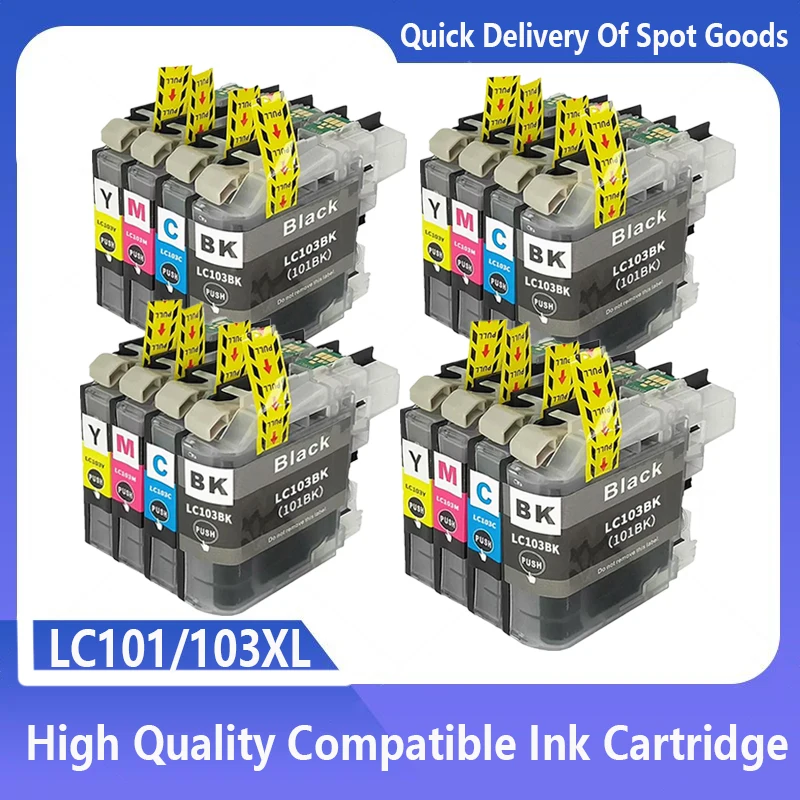 

LC103 LC101 XL Ink Cartridge Compatible for Brother DCP-J152W MFC-J245 MFC-J285DW MFC-J4610DW MFC-J4710DW J450DW J475DW J470DW