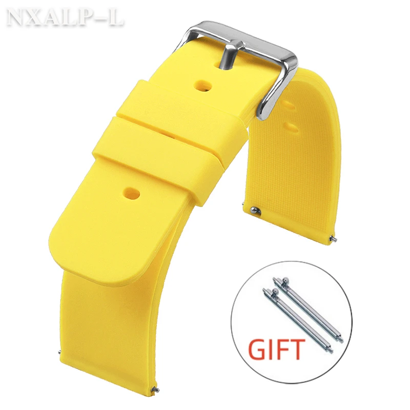 Quick Release Candy Color Silicone Watch Strap