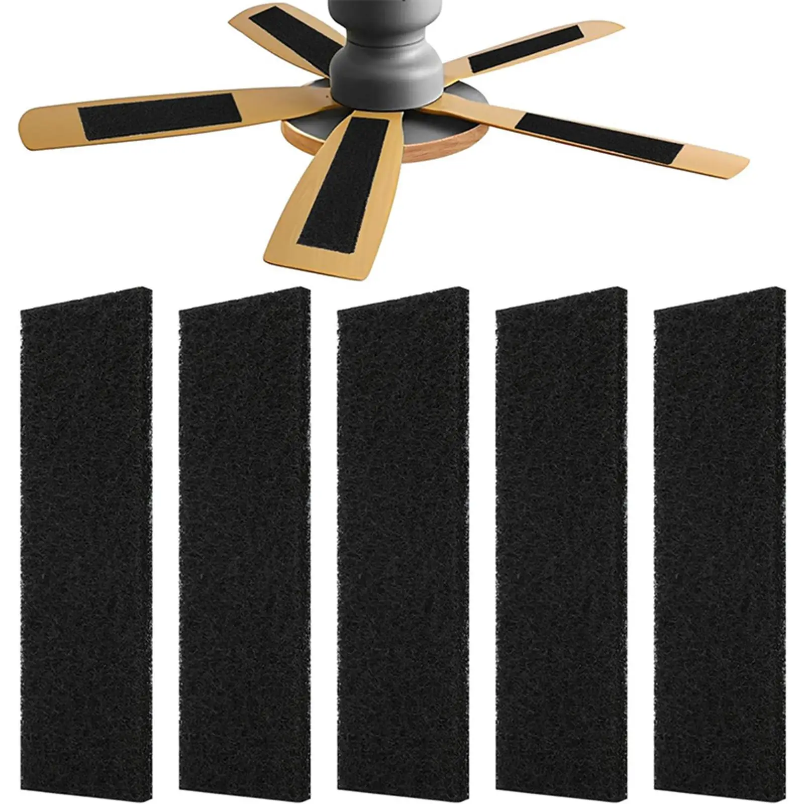 Ceiling Fan Filter Set with Blades, Air Filter for Ceiling, Living Room,