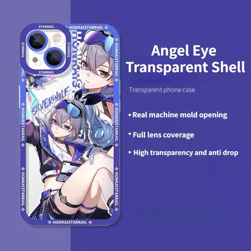 Versatile Smartphone Protective Case - Honkai Star Rail Design