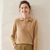 WinvyNee Women Cashmere Merino Wool Sweater Polo Neck Loose Solid Knit Tops Sweaters Casual Pullover Jumpers Autumn A1054004 2