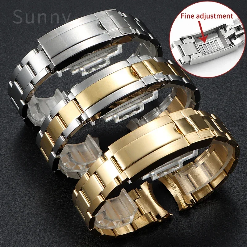 20Mm 21Mm Cinturini Impermeabili Per La Prevenzione Della Ruggine Per Rolex Maschio Daytona Submariner Green Black Water Ghost King Watch Strap