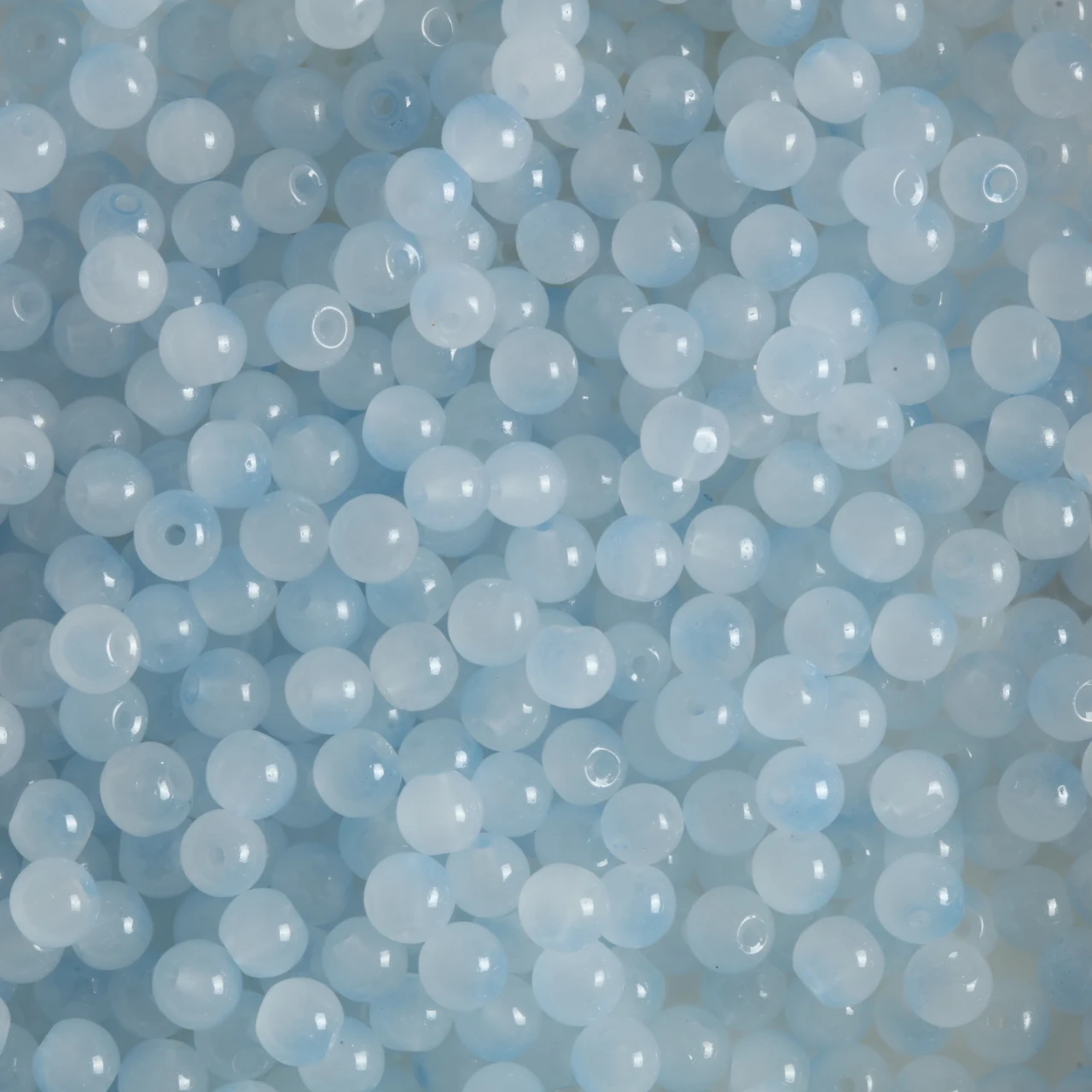Mint Green Gradient Glass Beads - 6mm Round for Handmade Jewelry Creations