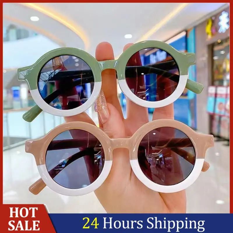 

10pcs Colorful Sunglasses Cartoon Cat Eye Eyewear Children Girls Round Beach Shades Очки Солнечные Boy Sun Glasses Oculos De Sol