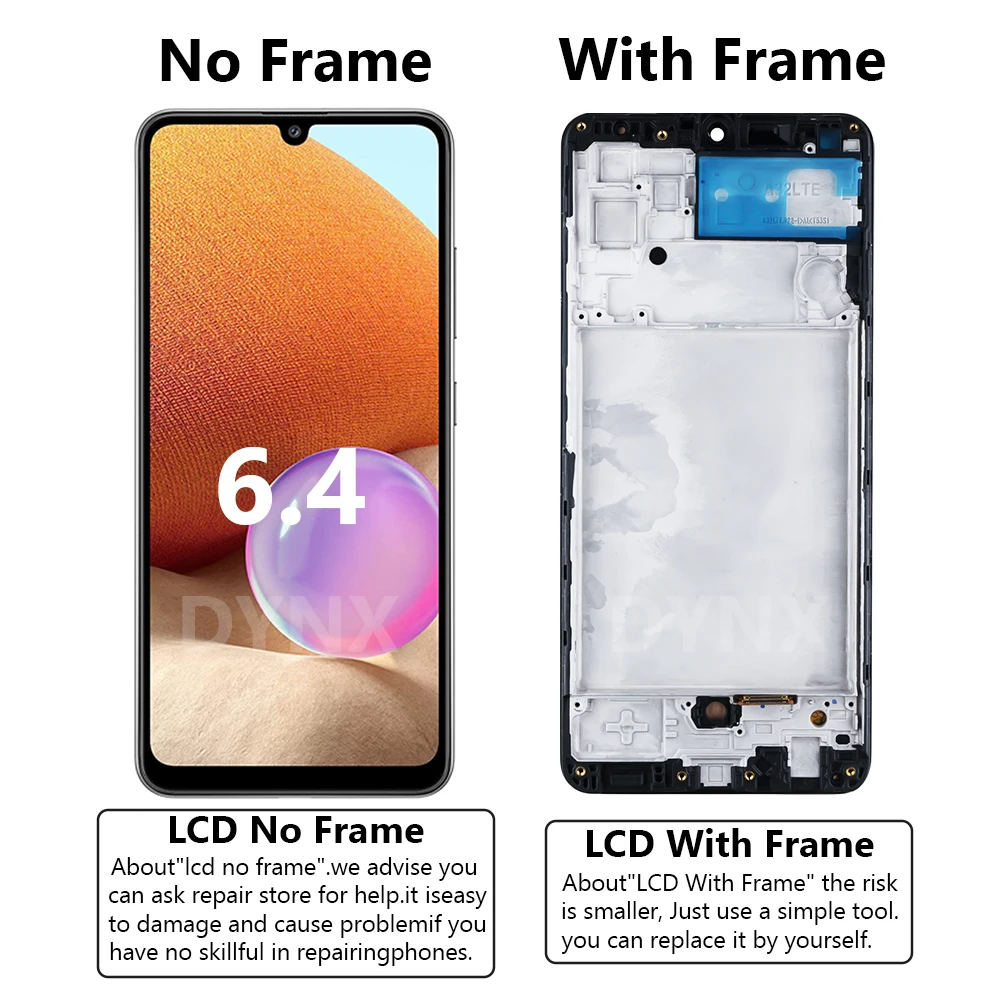 슈퍼 AMOLED LCD 디스플레이 터치 스크린 디지타이저 어셈블리 교체, 삼성 갤럭시 A32 4G A325 A325F SM-A325M SM-A325F DS