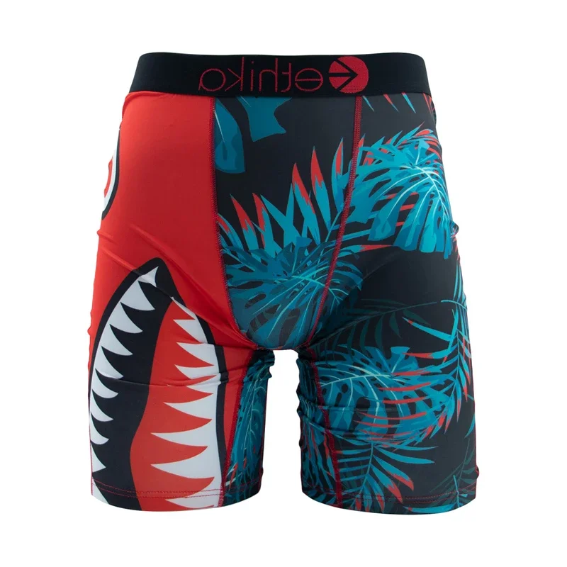 ETHIKA Sexy Men Underwear Boxers Cueca Fashion Print Man Underwear Summer Breathable Men's Panties Lingeries Plus Size Briefs 4