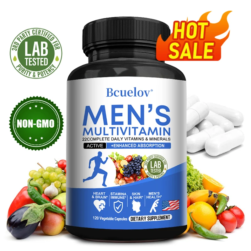 

Men's Complete Daily Vitamin & Mineral Supplement - Multivitamin, Antioxidant, Powerful Refresher, Immune, Heart, Skin Support