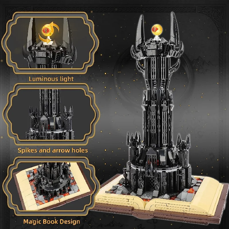 

City 969pcs Magic Castle Book Movie Dark Tower Model Building Blocks MOC Creative Palace Bricks Toys For Children Adult Gifts