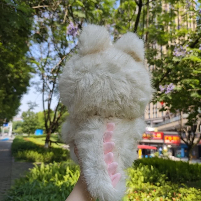 38cm Zimomo The Monster Labubu White Cat Zimomo Angel Change