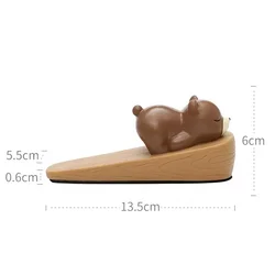 Charming Animal Door Stopper - Non - Slip Safety Guard (Bear)