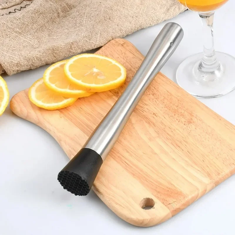 Stainless Steel Cocktail Muddler, Mixing Spoon, Ice Clip, Crushed Popsicles, Home Bar Barware Set, Fruit Based Drinks Make tools
