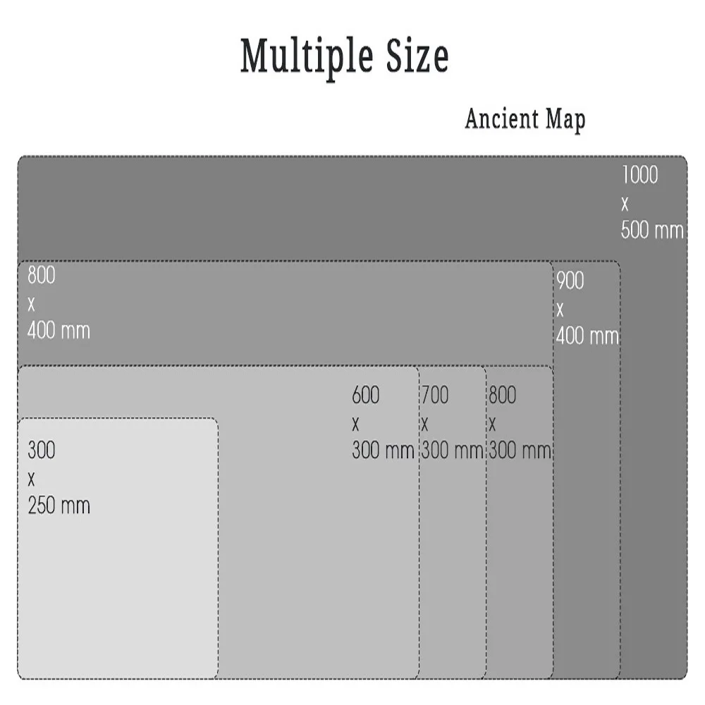 Ancient Speed Locking Edge Natural Rubber Mouse Pad Waterproof Game Desk Keyboard Mat For Warcraft