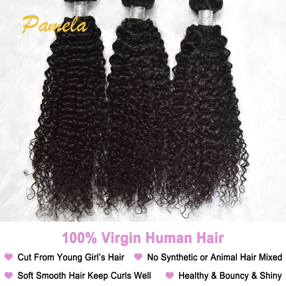 Burmese Curly Bundles 16 18 20 22 Inch 100% Virgin Water Curly 400g Bundles Human Hair with Spiral Ends Double Weft Quick Weave