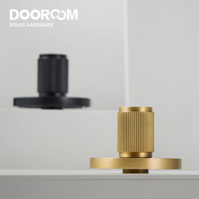 Dooroom Brass Linear Stripe Hidden Door Lock Set Living Room Bathroom Thumb Turn Matt Black Brushed Brass Open In Emergency