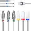 10pcs Professional Tungsten Carbide Acrylic Nail File Bits Nail Art Tools For Electric Manicure Machine Home Salon Use 2