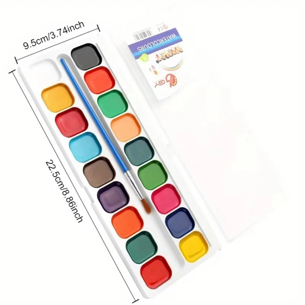 12/14/18 Color Semi-dry Solid Watercolor Paint Hand-painted Washable Watercolor Paints Solid Children's Painting Watercolor Set - 6