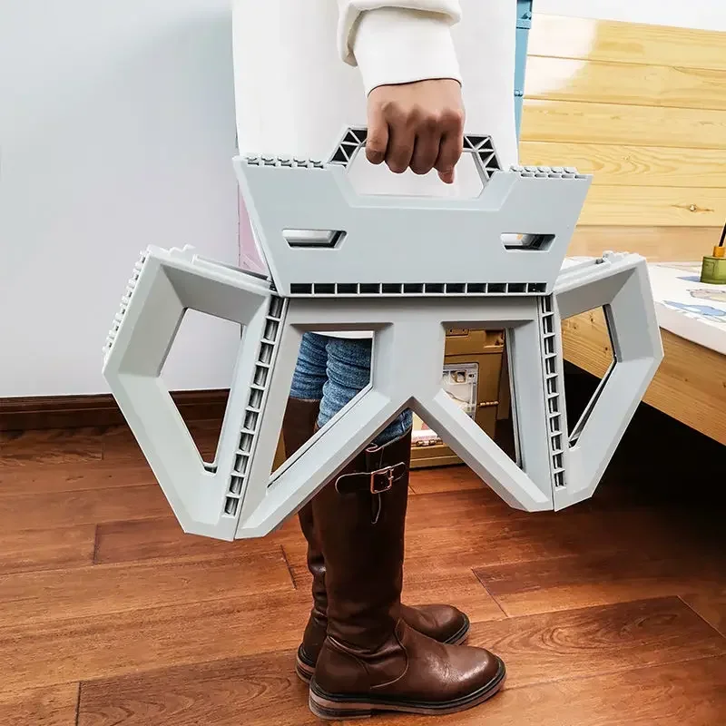 New Thickened Plastic Folding Stool Home Furniture Chair Footrest Train Maza Children's Small Bench Outdoor Portable Fishing