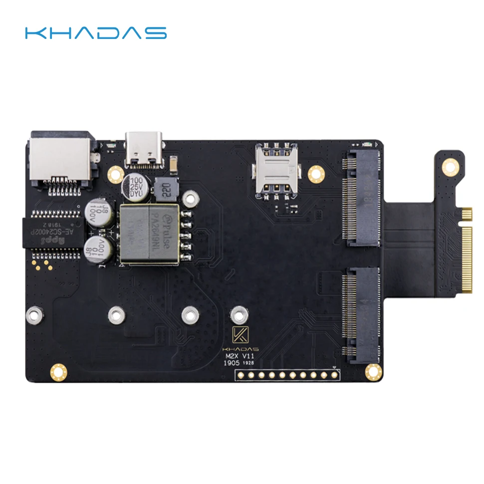 Placa de Extensão Khadas M2x com Capacidade Poe