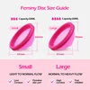 Reusable Silicone Disc With Storage Bag Disk Femenino Lady Cups Disco Kit Women Personal Health Care Products 6