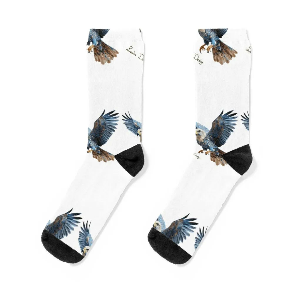 

Soaring Majesty: The Cerulean Falcon Socks cute funny sock Socks For Girls Men's